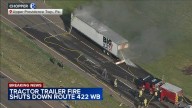 Truck fire shuts down lanes on Route 422 in Upper Providence Township, Montgomery County