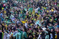 El color en las tribunas del primer triunfo de Aldosivi como local