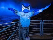 Niagara Falls, CN Tower turn blue for Blue Jays in World Series