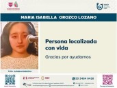 Fiscalía CDMX responde dónde está la menor María Isabella Orozco Lozano