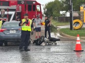 Motorcyclist hospitalized after La Feria crash