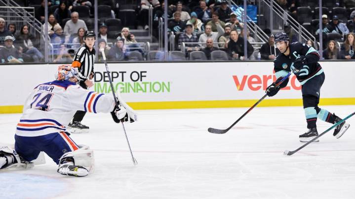 Eberle scores 2 goals as Kraken beat Oilers 3-2 to improve franchise's best start to 5