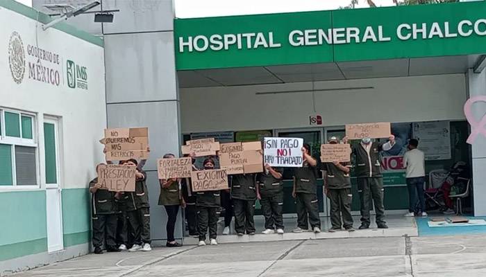 Bloqueo y Paro en Hospital IMSS Bienestar de Chalco