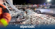 Nuevos detalles sobre el accidente de un camión en un puente de Gandia: el choque provocó heridas de gravedad a un motorista