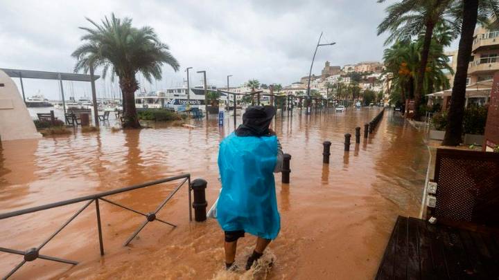 Medio día diluviando en Ibiza
