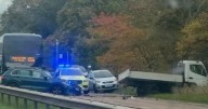 Two people rushed to hospital after horror SUV crash on major road in Edinburgh