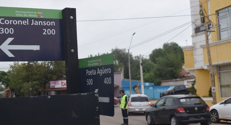 El Municipio de Merlo inicia la implementación de la segunda etapa del reordenamiento vial