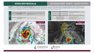 ‘Priscilla’ se fortalece a huracán categoría 2