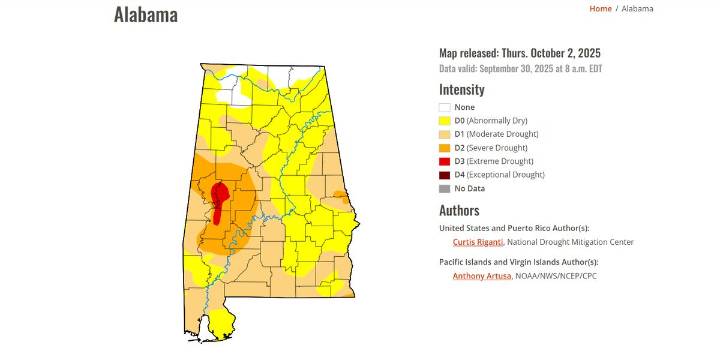 Fire dangers increase as drought continues to get worse in Alabama