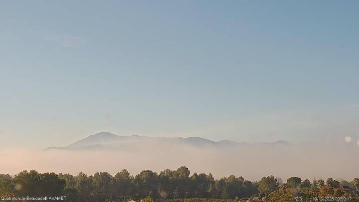 Temperaturas estables en la Comunitat Valenciana con niebla densa en el interior