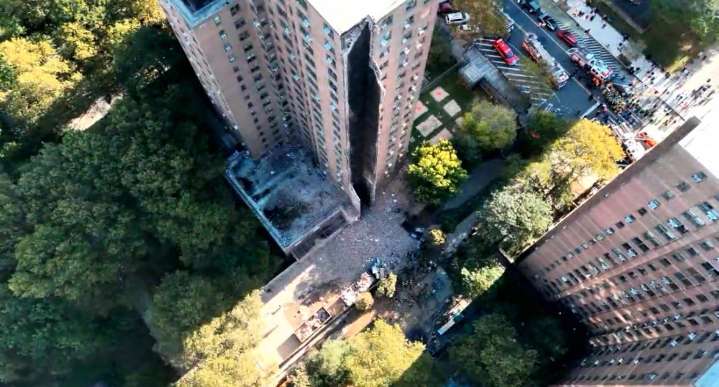 Mott Haven NYCHA building partially collapses