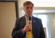 Governor talks election bill flood, eroding civility and tyranny at Lander town hall