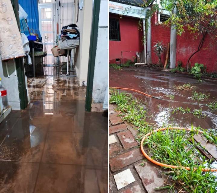 Cuando llueve se inundan casas en el Barrio El Portal en San Pablo