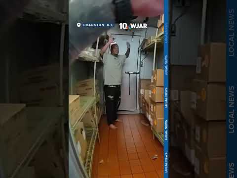 Dramatic bodycam video shows officers arrest suspect who holed up in Taco Bell restaurant freezer