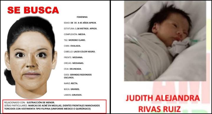 Robán a bebé de Hospital Infantil de Durango; difunden retrato de mujer responsable
