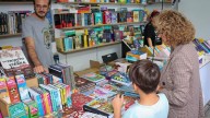 Santiago Posteguillo, Eloy Moreno y Cherry Chic en la Fira del Llibre de Torrent