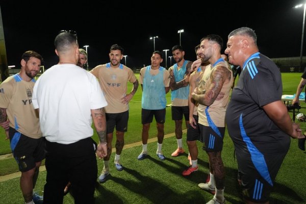Invitado de lujo: Daddy Yankee estuvo en el entrenamiento de la Selección argentina