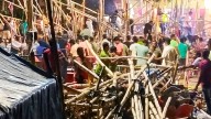 Cyclone Montha approaching, strong winds bring down Puja pandal in Hooghly, 7 injured