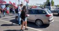 Protesta en Ruta 65, entre Cipolletti y Allen: Unter moviliza en medio del paro de 48 horas este lunes