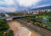 Así avanzan las obras de estabilización en la vía férrea del Metro de Medellín