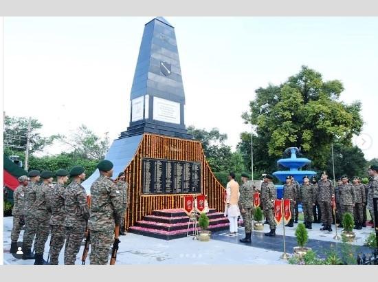 Raksha Rajya Mantri Sanjay Seth pays homage to martyrs at Barki War Memorial in Ferozepur [ FULL VIEW ]