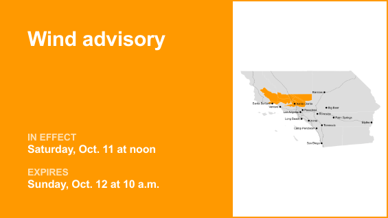 Wind advisory affecting 5 Freeway north of LA Saturday and Sunday — gusts to hit 50 mph – Orange County Register