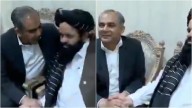 'Their Body Language Says': Pakistan's Interior Minister Mohsin Naqvi Trolled For 'Pleading' With Taliban Leader; Video