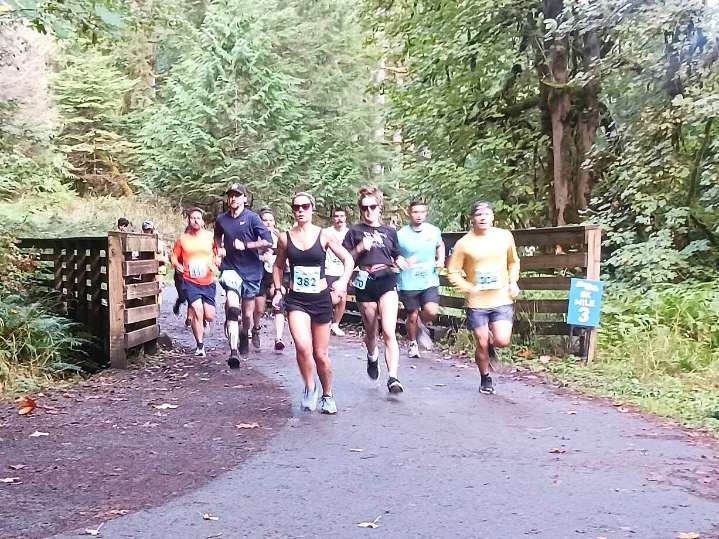 RUN THE PENINSULA: Spruce Railroad Run was a family affair