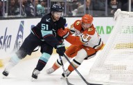 Photos: Seattle Kraken win against Anaheim Ducks in season opener, 3