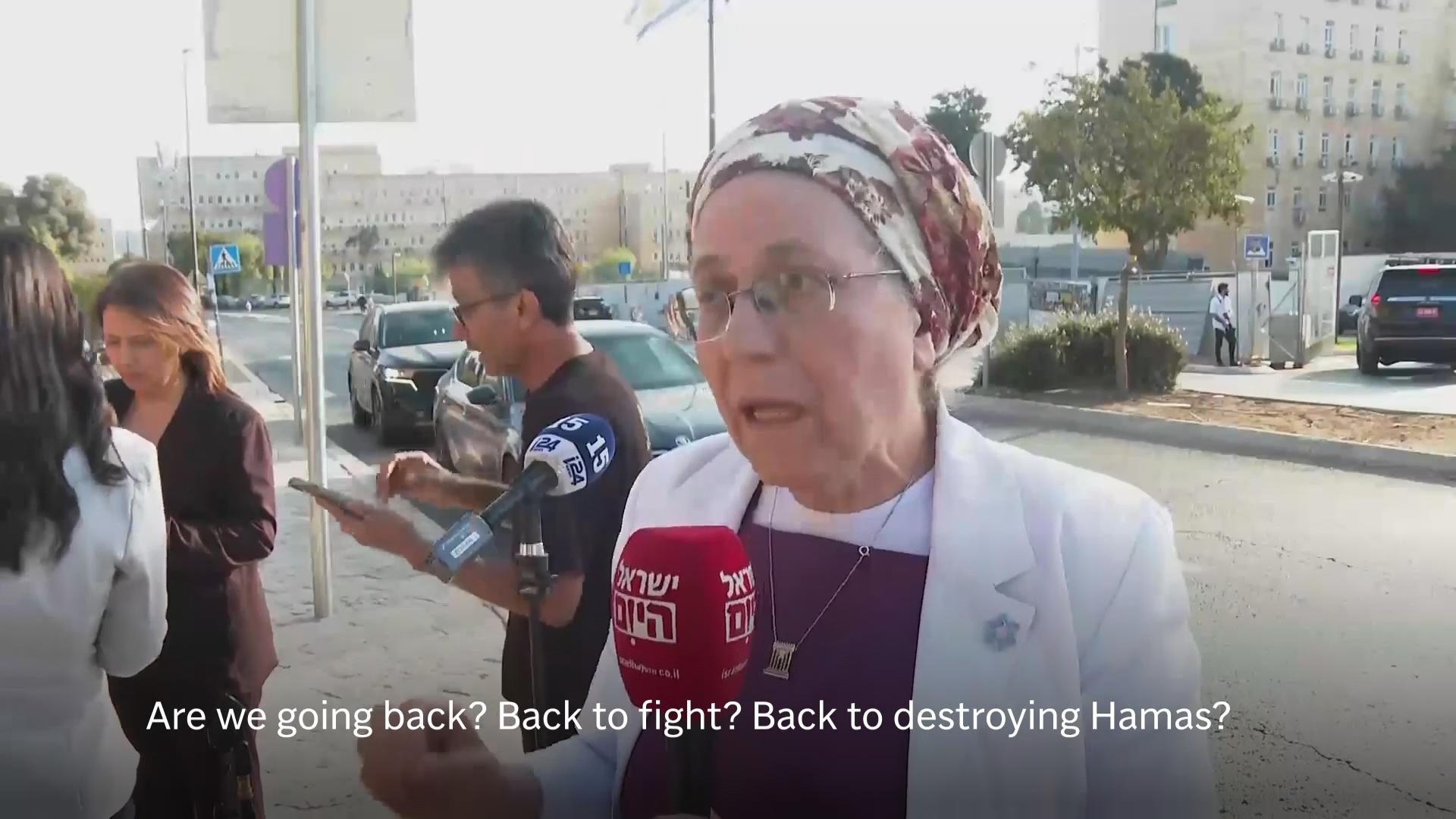 Israeli ministers arrive for meeting to discuss Gaza ceasefire amid more strikes in territory