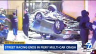 Street racing leads to 6-vehicle crash in South Gate, DUI suspect arrested, police say