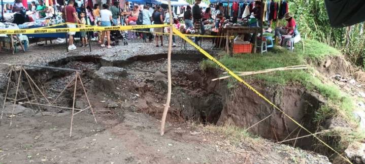 Comerciantes de la Plazoleta de Guadalupe taparán el socavón