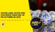 Astro Luna: estos son los resultados del 28 de octubre de 2025 - Noticias de Bogotá y Cundinamarca