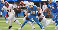 Commanders rally from 10-0 deficit with 27 straight points to beat Chargers 27