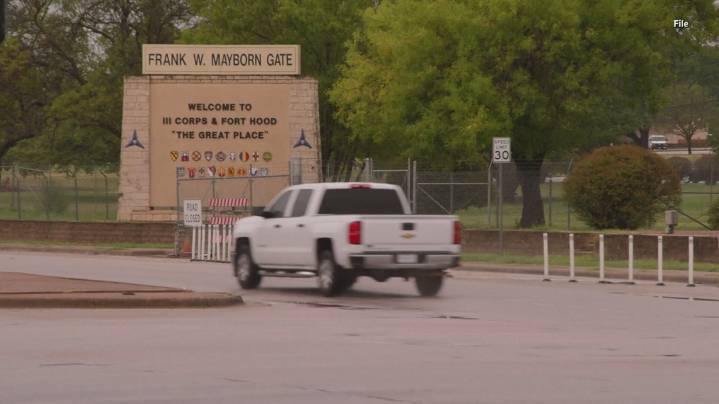 Heavy law enforcement presence on Fort Hood as authorities search for theft suspect