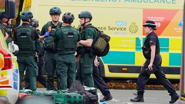 Four people injured in attack near synagogue in Manchester as police believe the offender is deceased