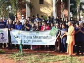 Ramakrishna Mission’s Swachh Mangaluru drive cleans Clock Tower and surroundings