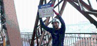 Man hops up all 686 Eiffel Tower steps on bicycle in less than 13 minutes 