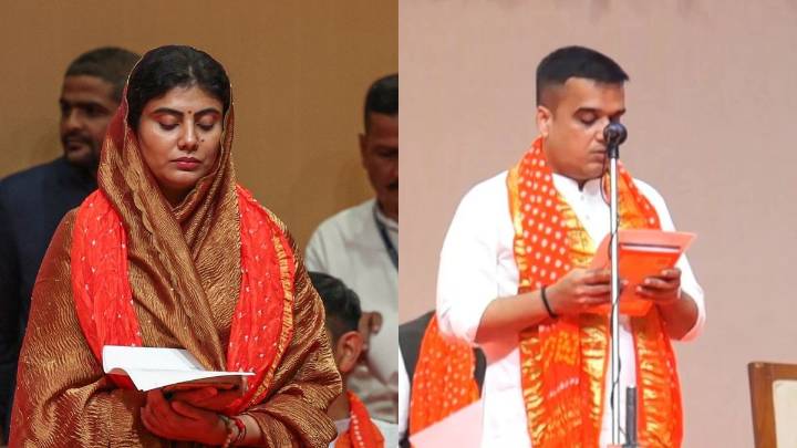 Gujarat cabinet reshuffle: Sanghavi sworn in as Deputy CM, Rivaba Jadeja inducted