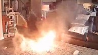 Fire chief’s dog sparks fire after chewing on lithium