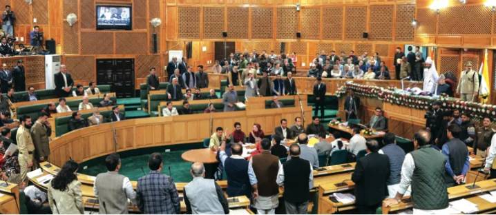 NC MLAs raise ‘vote chori’ slogans in J&K Assembly