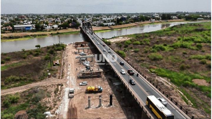 La bajante obliga a cambiar planes de obras del nuevo puente: se construirá con un terraplén sobre el río Salado