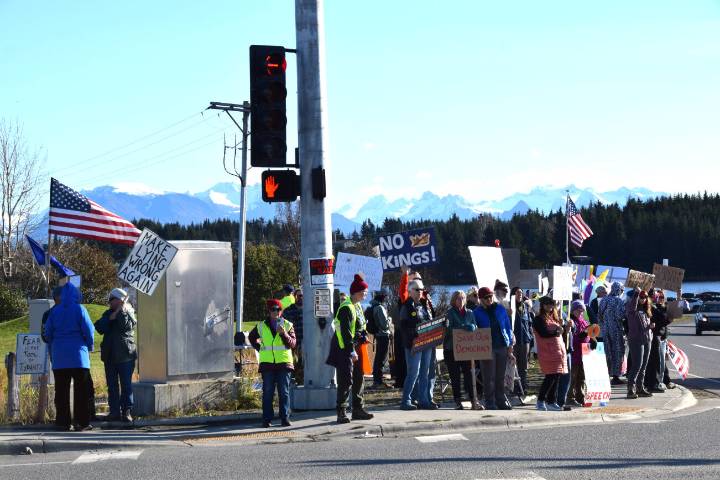 700 in Homer join nationwide ‘No Kings’ protest