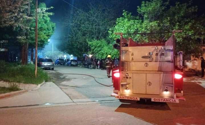Se incendió una casa por un desperfecto eléctrico