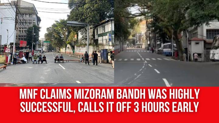 MNF Claims Mizoram Bandh Was Highly Successful, Calls It Off 3 Hours Early