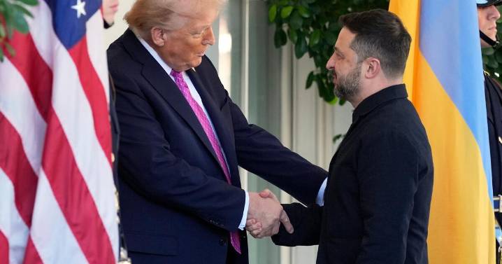 Trump and Zelensky hold talks, with U.S. leader showing hesitance to send Kyiv Tomahawk missiles