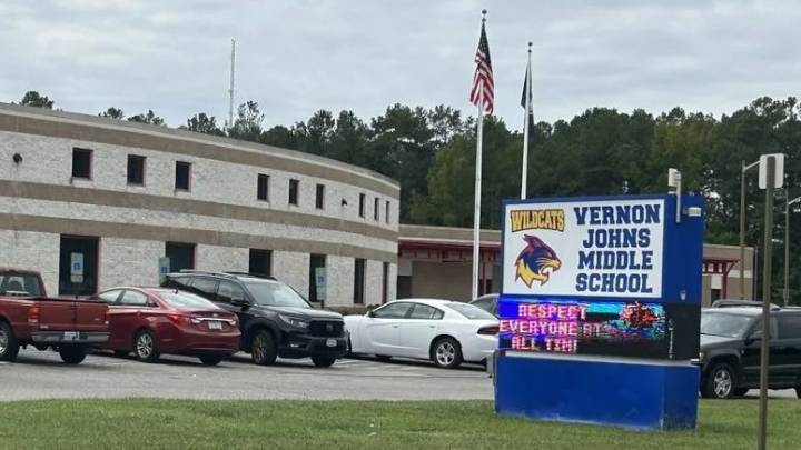 The lights are back on at Vernon Johns School. Why did they go out?