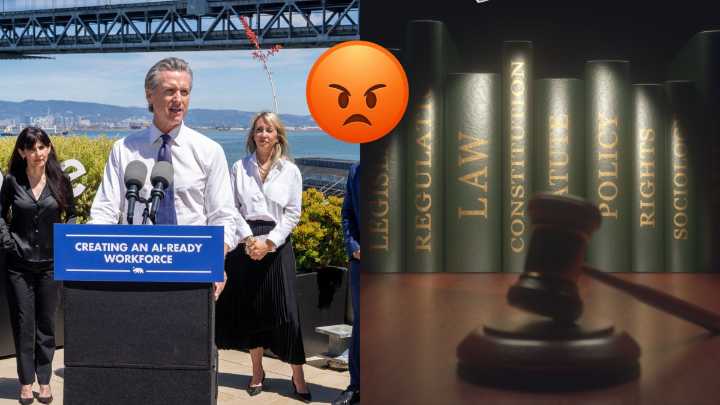 La justicia tumbó a Gavin Newsom: bloquean una ley de California que ayudaba a los trabajadores