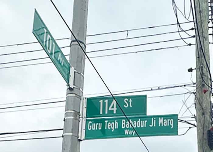 Road in New York City renamed Guru Tegh Bahadur Ji Marg honouring legacy