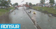 10:35 Un taxista murió mientras manejaba en medio del temporal que azotó a Buenos Aires
